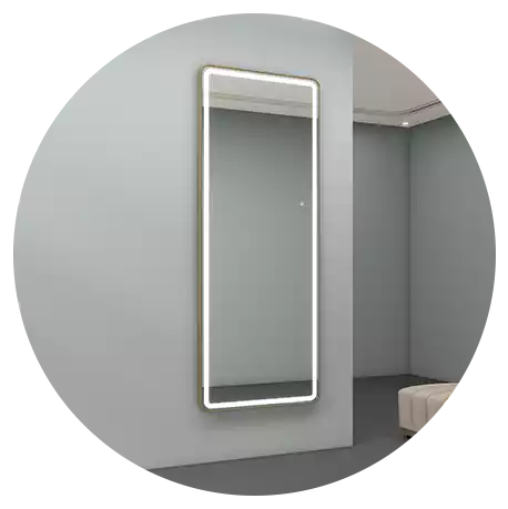 Wall mount full length mirror