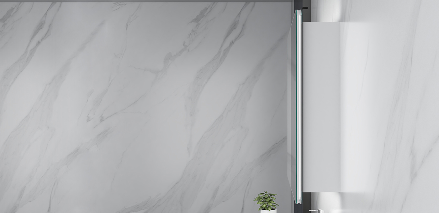 Clear side cabinet